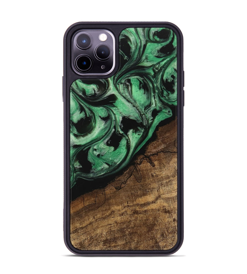 iPhone 11 Pro Max Wood Phone Case - Kip (Green, 745537)