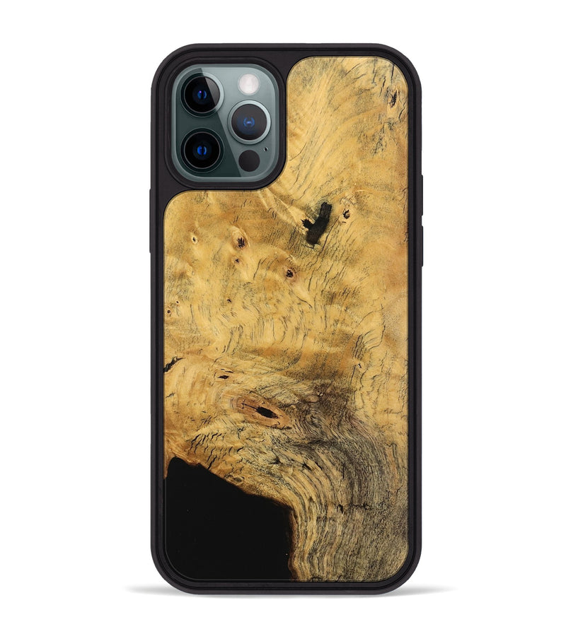 iPhone 12 Pro Max Wood Phone Case - Adda (Wood Burl, 745547)