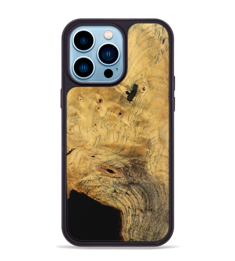 iPhone 14 Pro Max Wood Phone Case - Adda (Wood Burl, 745547)