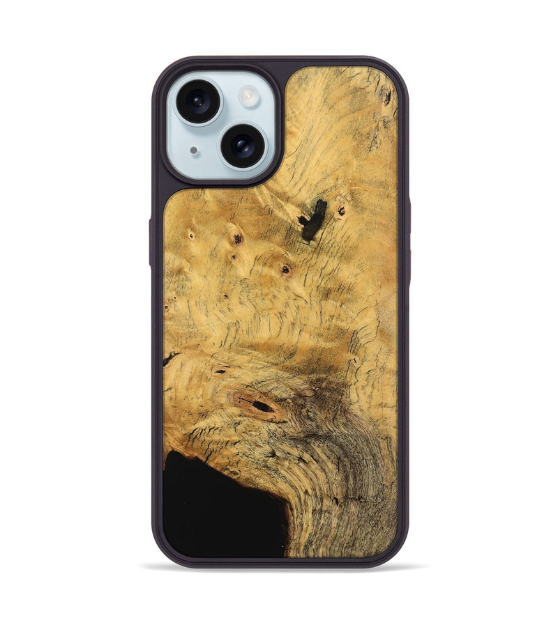 iPhone 15 Wood Phone Case - Adda (Wood Burl, 745547)