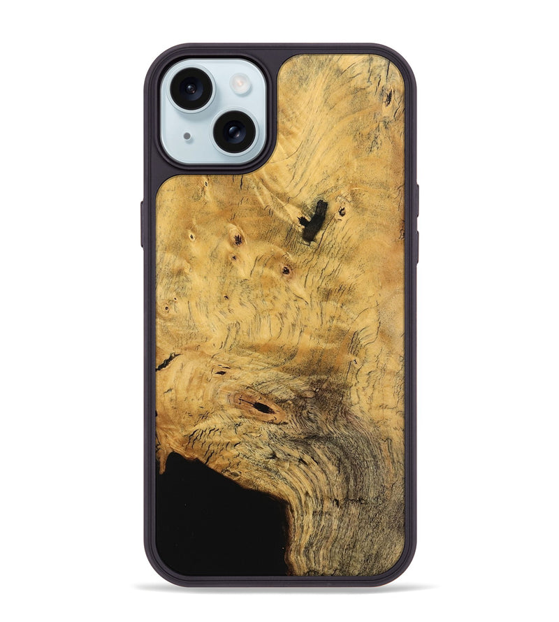 iPhone 15 Plus Wood Phone Case - Adda (Wood Burl, 745547)