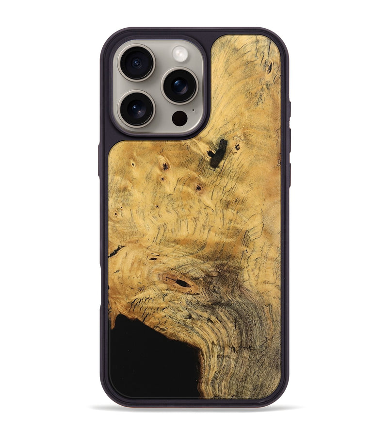 iPhone 16 Pro Max Wood Phone Case - Adda (Wood Burl, 745547)