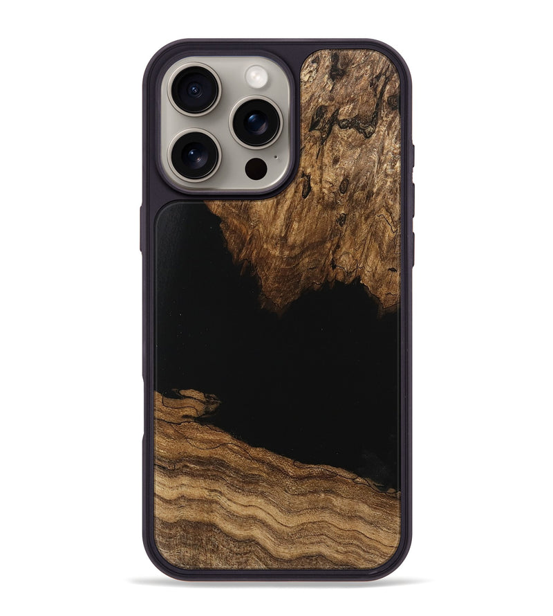 iPhone 16 Pro Max Wood Phone Case - Martika (Wood Burl, 745549)