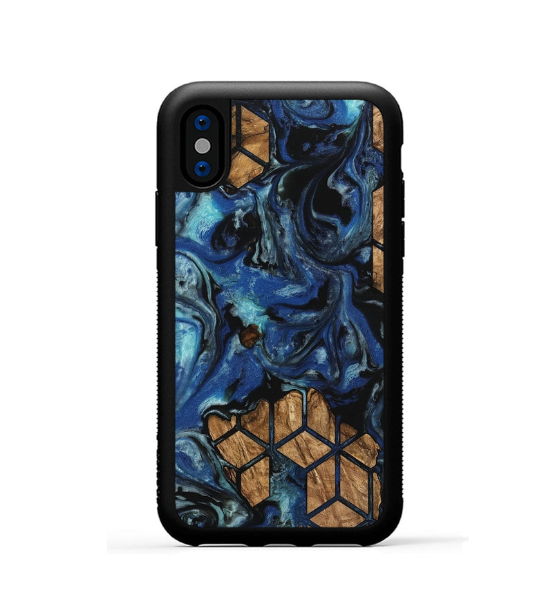 iPhone Xs Wood Phone Case - Otho (Pattern, 745551)