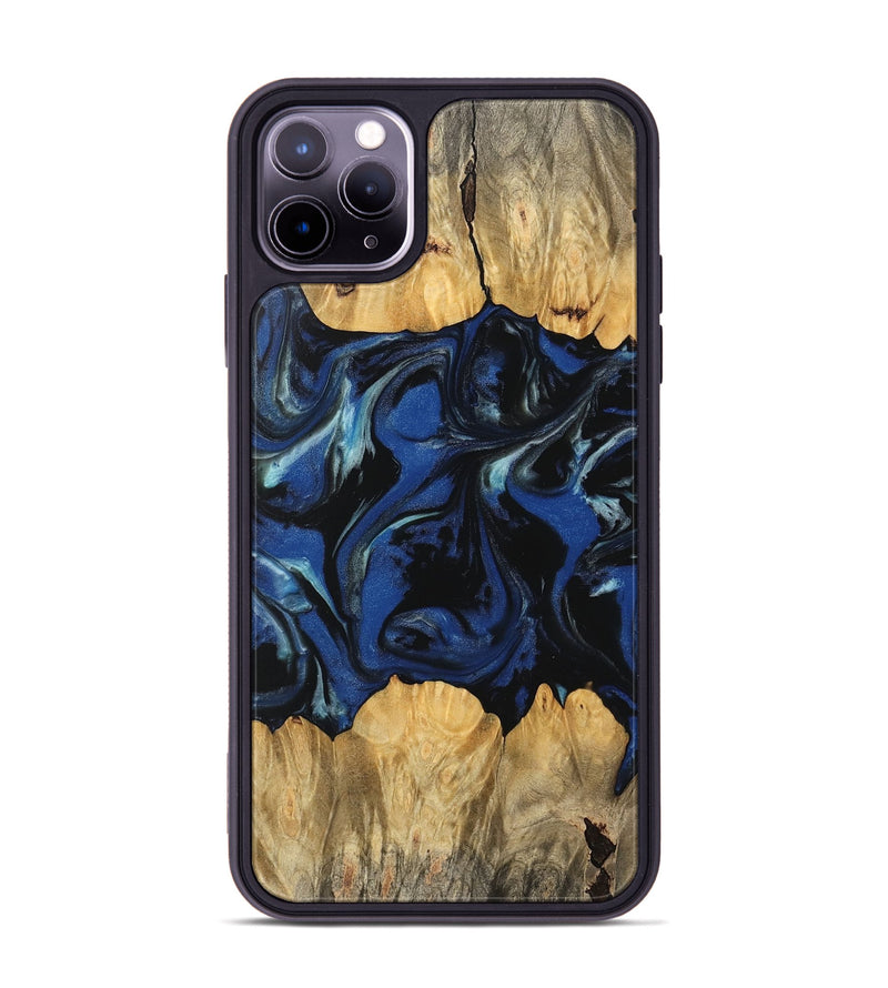 iPhone 11 Pro Max Wood Phone Case - Reva (Blue, 745555)