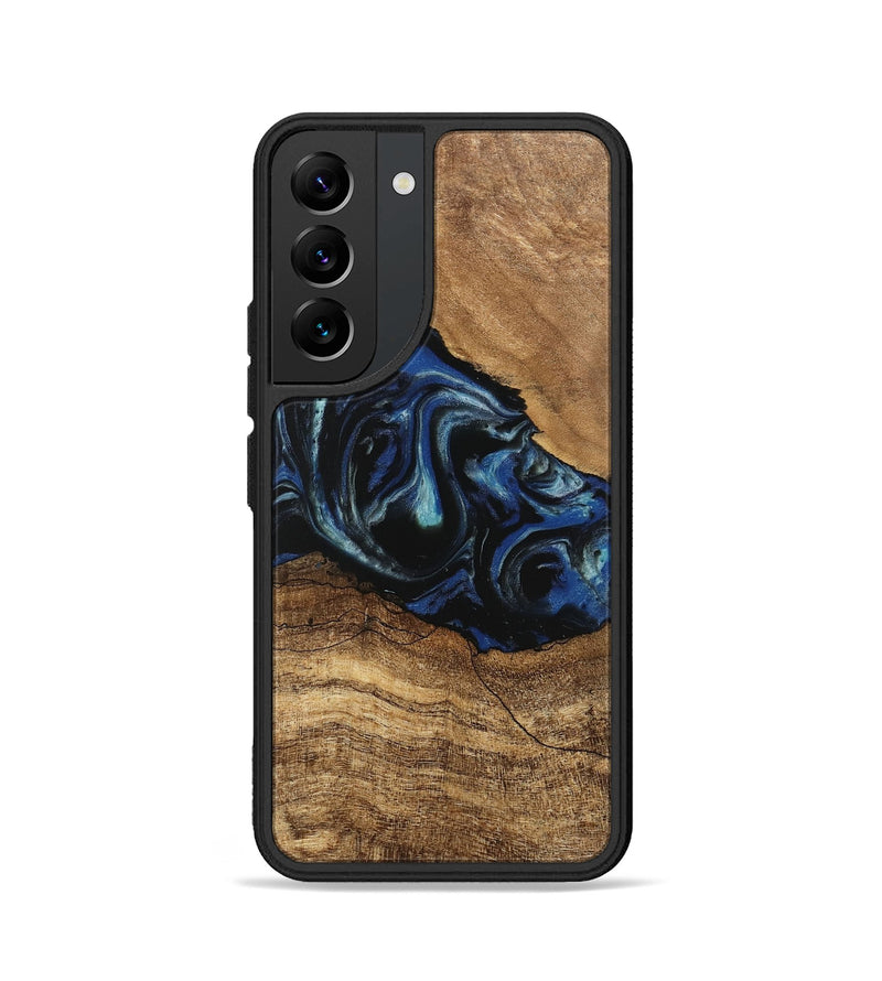 Galaxy S22 Wood Phone Case - Kadijah (Blue, 745556)