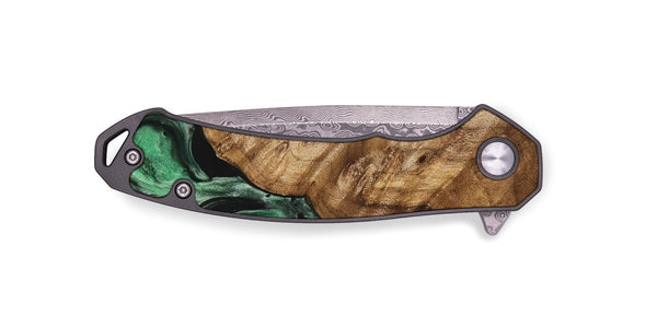 EDC Wood Pocket Knife - Ona (Green, 745561)