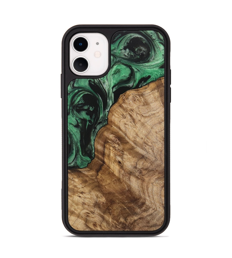 iPhone 11 Wood Phone Case - Ona (Green, 745561)