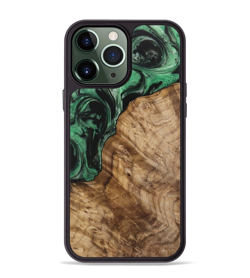 iPhone 13 Pro Max Wood Phone Case - Ona (Green, 745561)