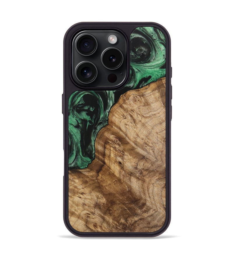 iPhone 16 Pro Wood Phone Case - Ona (Green, 745561)