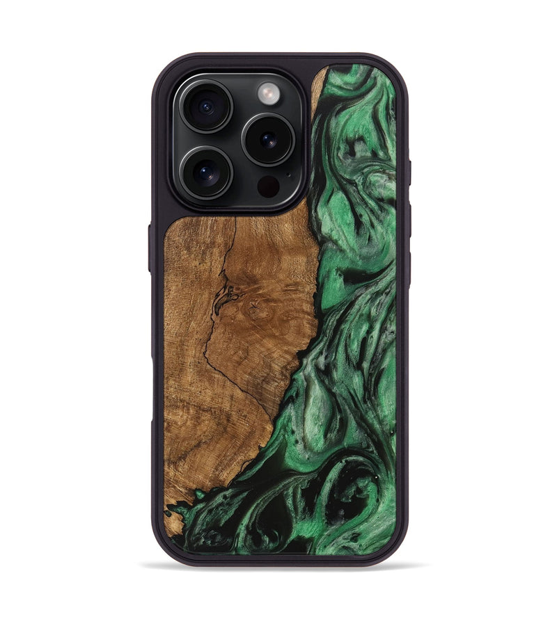 iPhone 16 Pro Wood Phone Case - Aydin (Green, 745562)