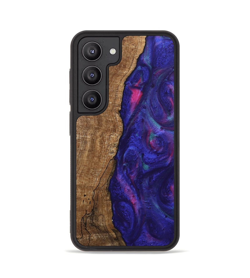 Galaxy S23 Wood Phone Case - Curley (Purple, 745625)