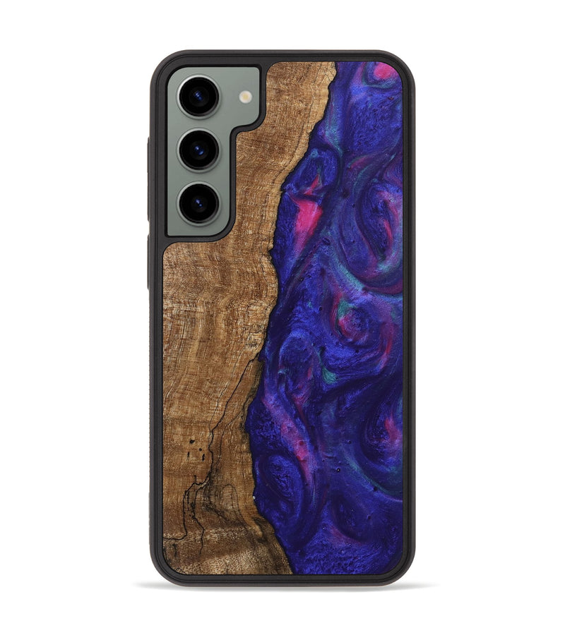 Galaxy S23 Plus Wood Phone Case - Curley (Purple, 745625)