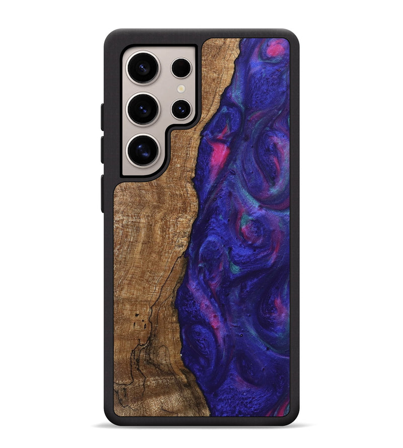 Galaxy S25 Ultra Wood Phone Case - Curley (Purple, 745625)