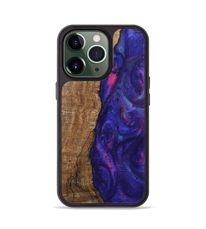 iPhone 13 Pro Wood Phone Case - Curley (Purple, 745625)