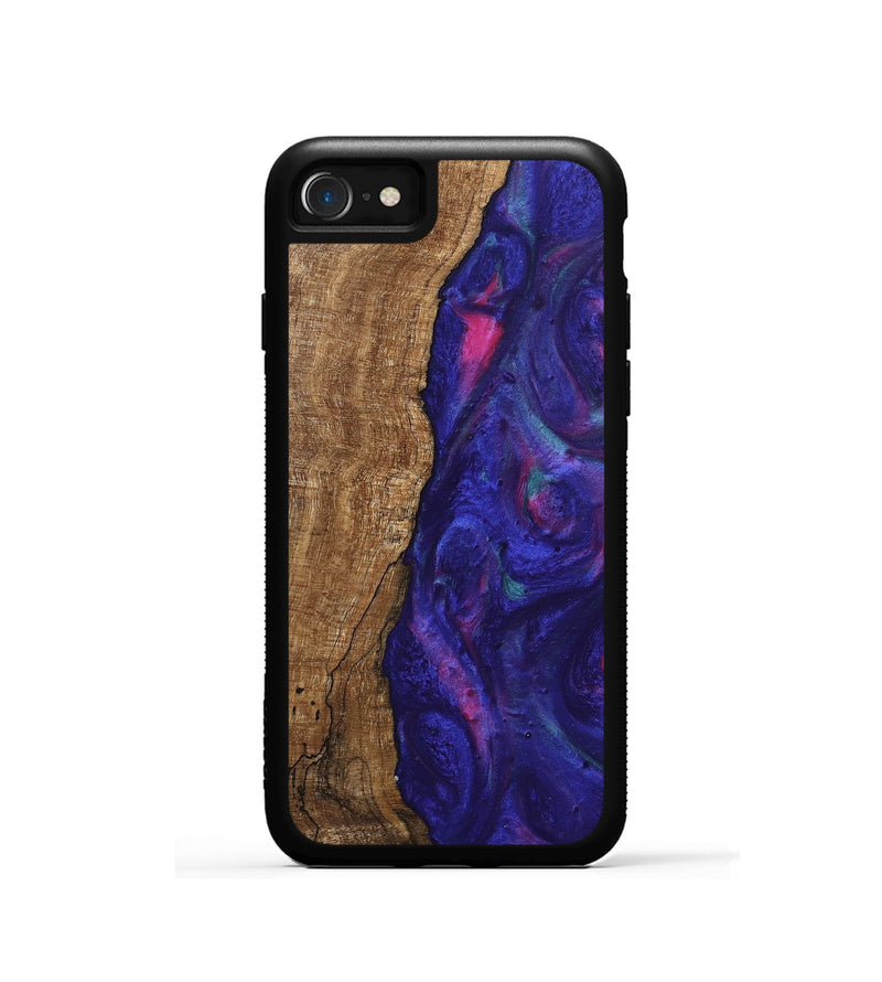 iPhone SE Wood Phone Case - Curley (Purple, 745625)