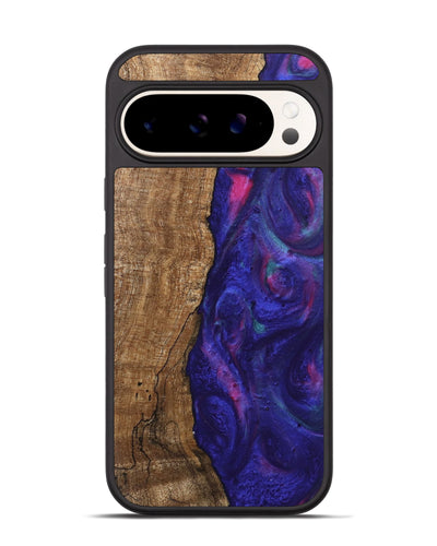 Pixel 9 Pro Wood Phone Case - Curley (Purple, 745625)