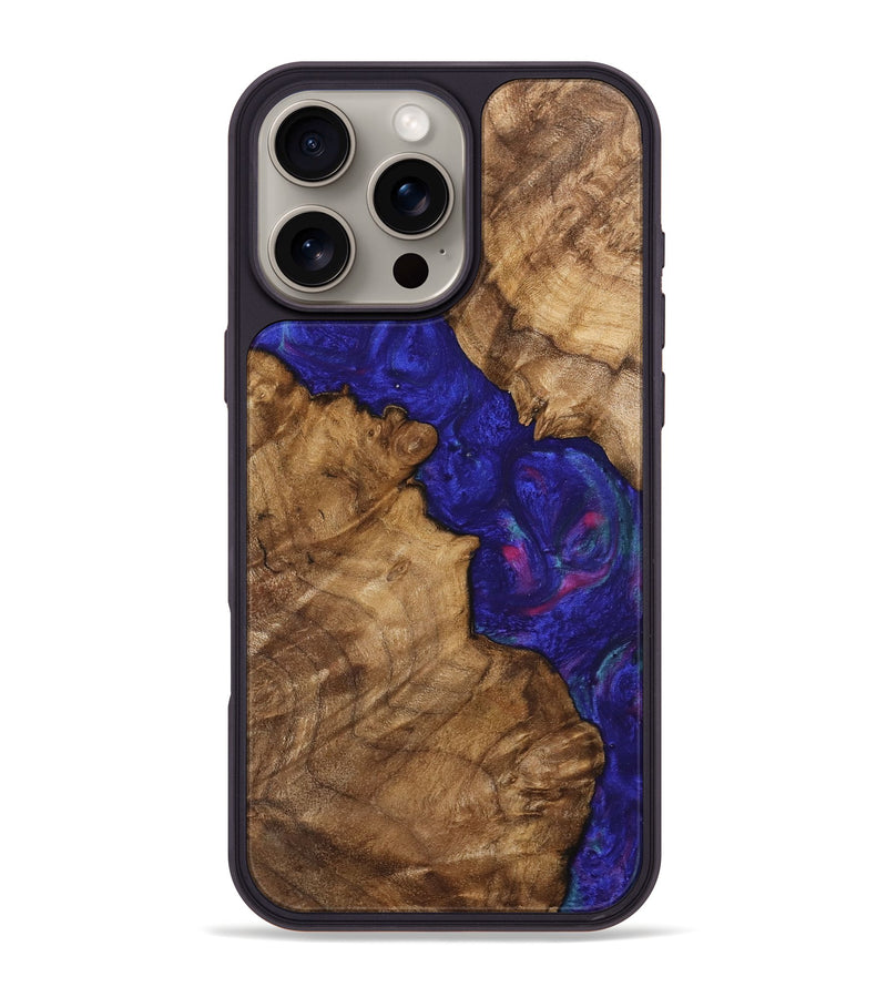 iPhone 16 Pro Max Wood Phone Case - Damari (Purple, 745627)