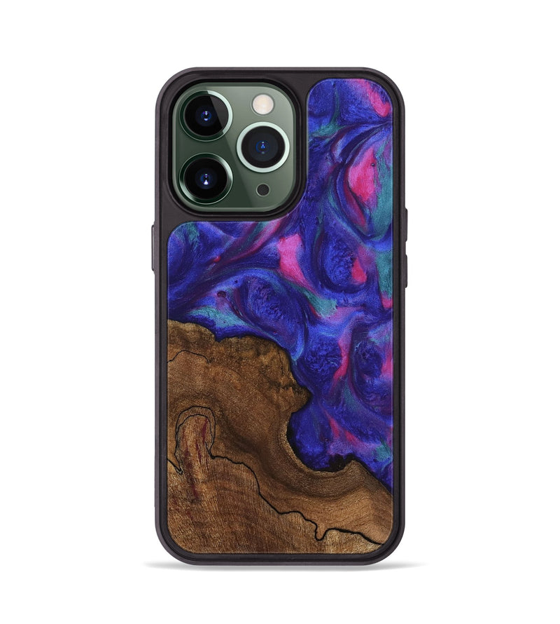 iPhone 13 Pro Wood Phone Case - Freeman (Purple, 745628)