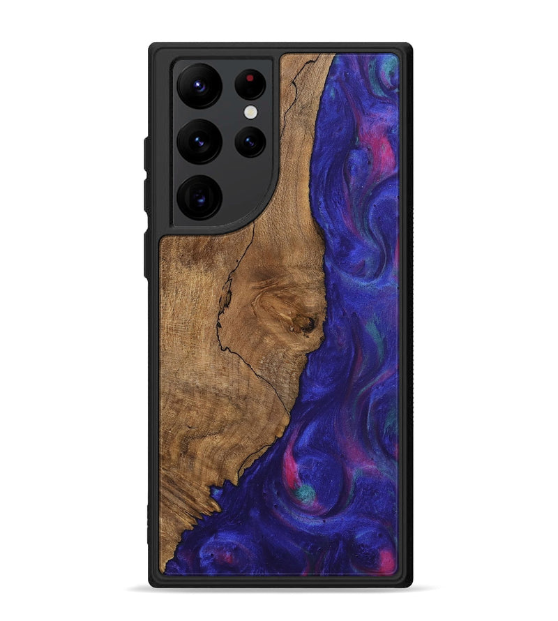 Galaxy S22 Ultra Wood Phone Case - Shayne (Purple, 745629)