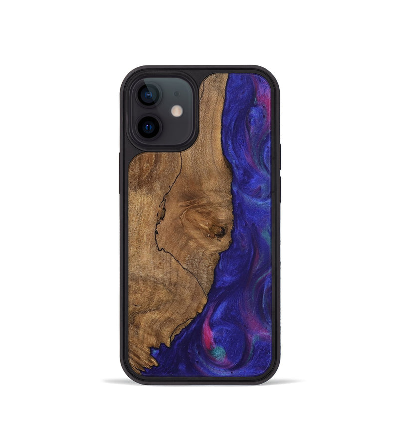 iPhone 12 mini Wood Phone Case - Shayne (Purple, 745629)