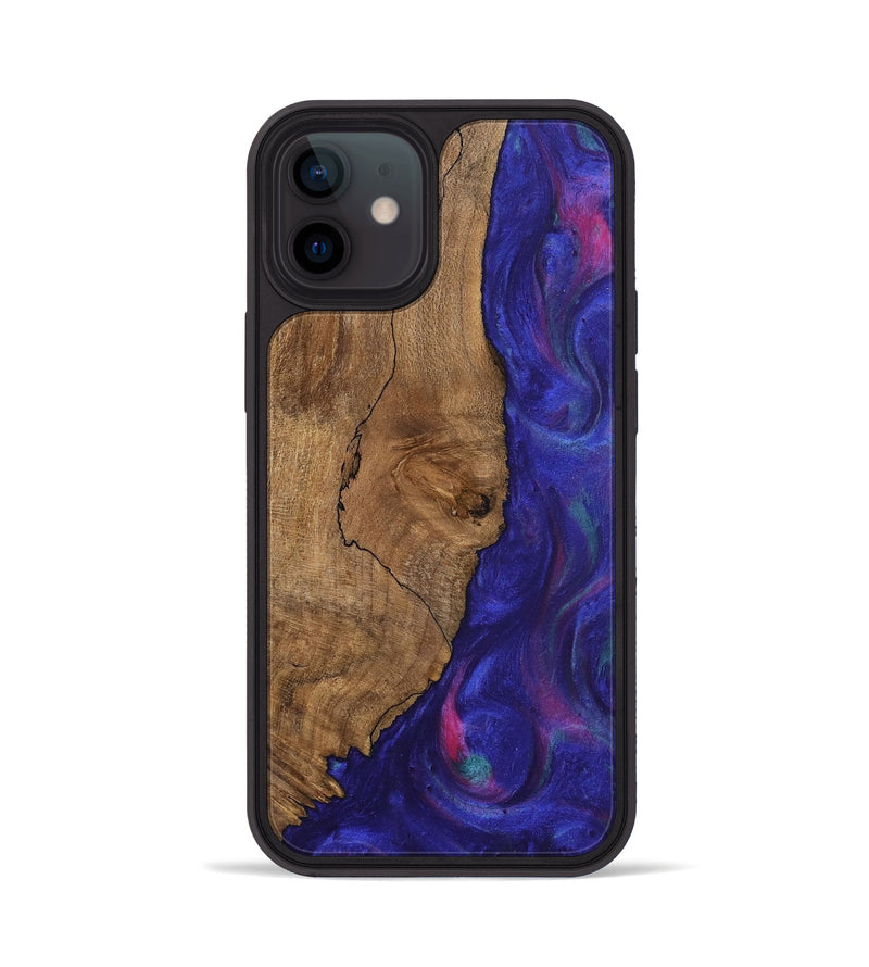 iPhone 12 Wood Phone Case - Shayne (Purple, 745629)