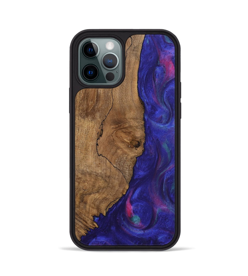 iPhone 12 Pro Wood Phone Case - Shayne (Purple, 745629)