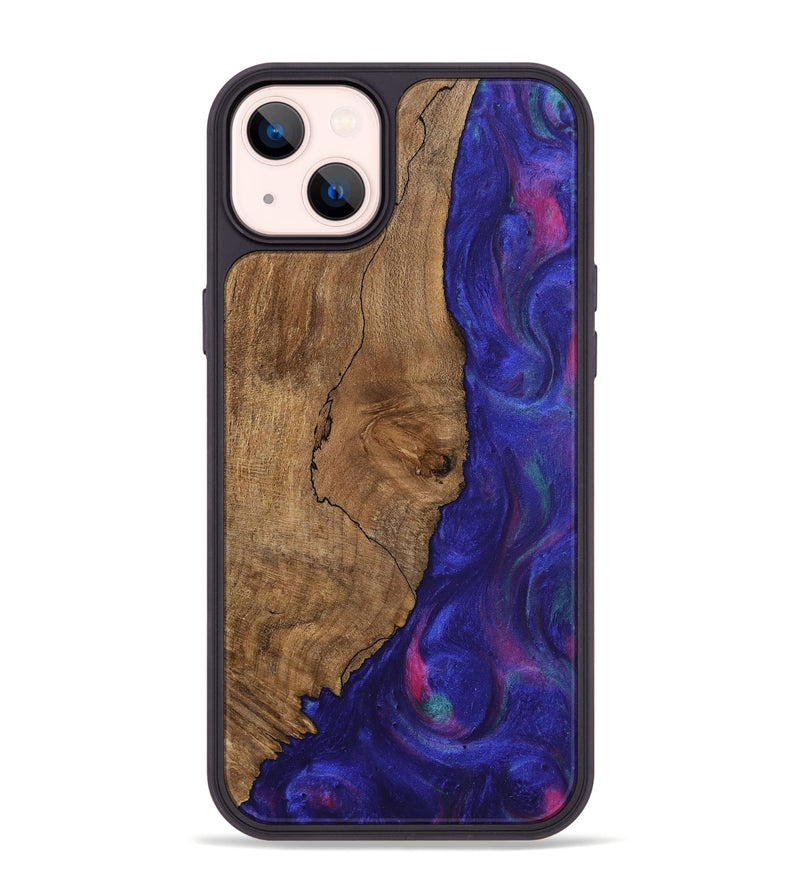 iPhone 14 Plus Wood Phone Case - Shayne (Purple, 745629)