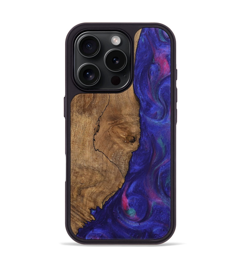 iPhone 16 Pro Wood Phone Case - Shayne (Purple, 745629)