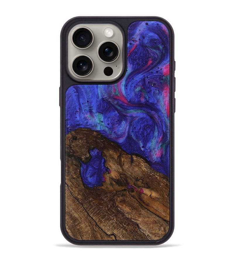 iPhone 16 Pro Max Wood Phone Case - Ayana (Purple, 745645)