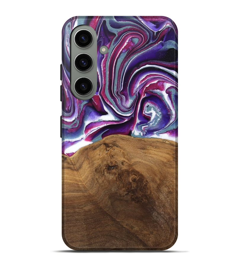 Galaxy S24 Plus Wood Live Edge Phone Case - Shawna (Purple, 745665)