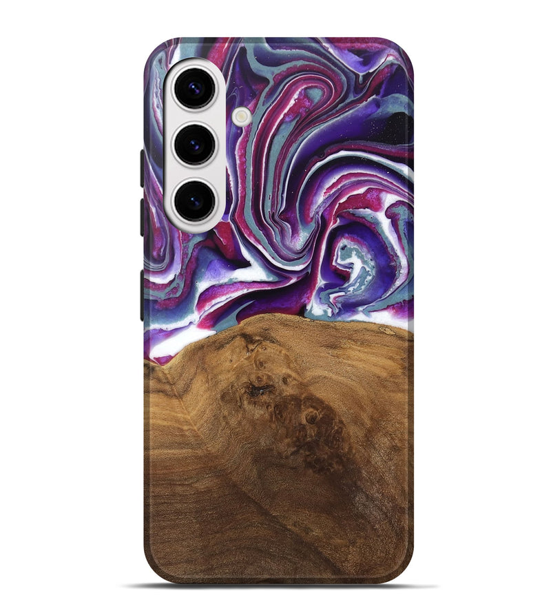 Galaxy S25 Plus Wood Live Edge Phone Case - Shawna (Purple, 745665)