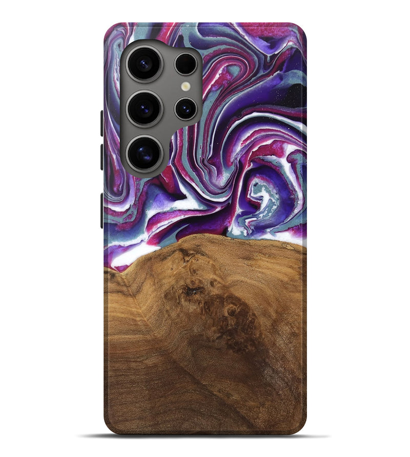 Galaxy S25 Ultra Wood Live Edge Phone Case - Shawna (Purple, 745665)