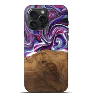 iPhone 16 Pro Max Wood Live Edge Phone Case - Shawna (Purple, 745665)