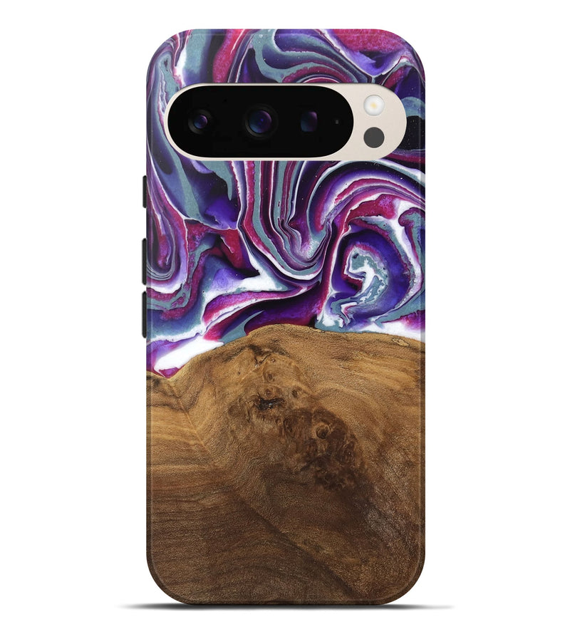 Pixel 9 Pro XL Wood Live Edge Phone Case - Shawna (Purple, 745665)