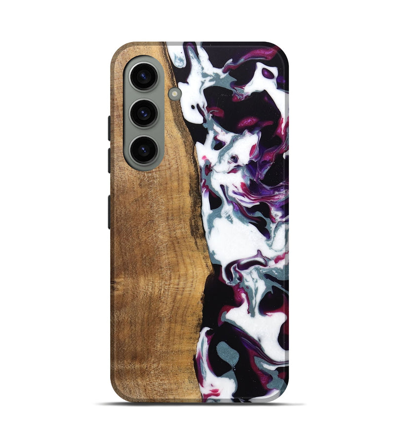 Galaxy S24 Wood Live Edge Phone Case - Retta (Purple, 745666)