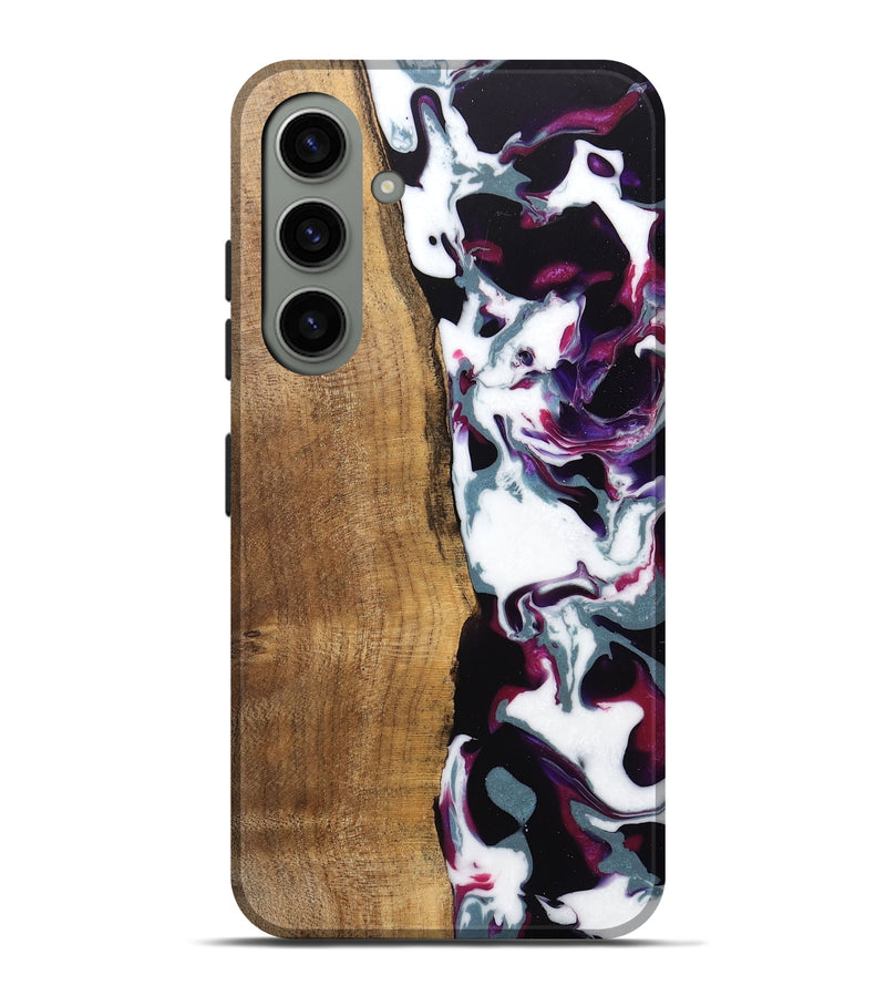 Galaxy S24 Plus Wood Live Edge Phone Case - Retta (Purple, 745666)