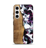 Galaxy S25 Wood Live Edge Phone Case - Retta (Purple, 745666)