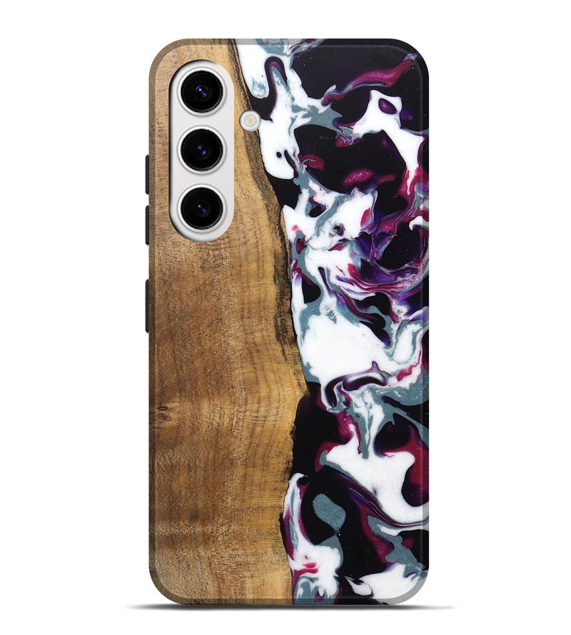 Galaxy S25 Plus Wood Live Edge Phone Case - Retta (Purple, 745666)