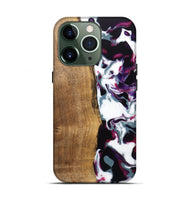 iPhone 13 Pro Wood Live Edge Phone Case - Retta (Purple, 745666)