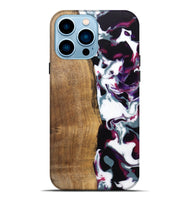 iPhone 14 Pro Max Wood Live Edge Phone Case - Retta (Purple, 745666)