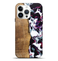 iPhone 15 Pro Max Wood Live Edge Phone Case - Retta (Purple, 745666)