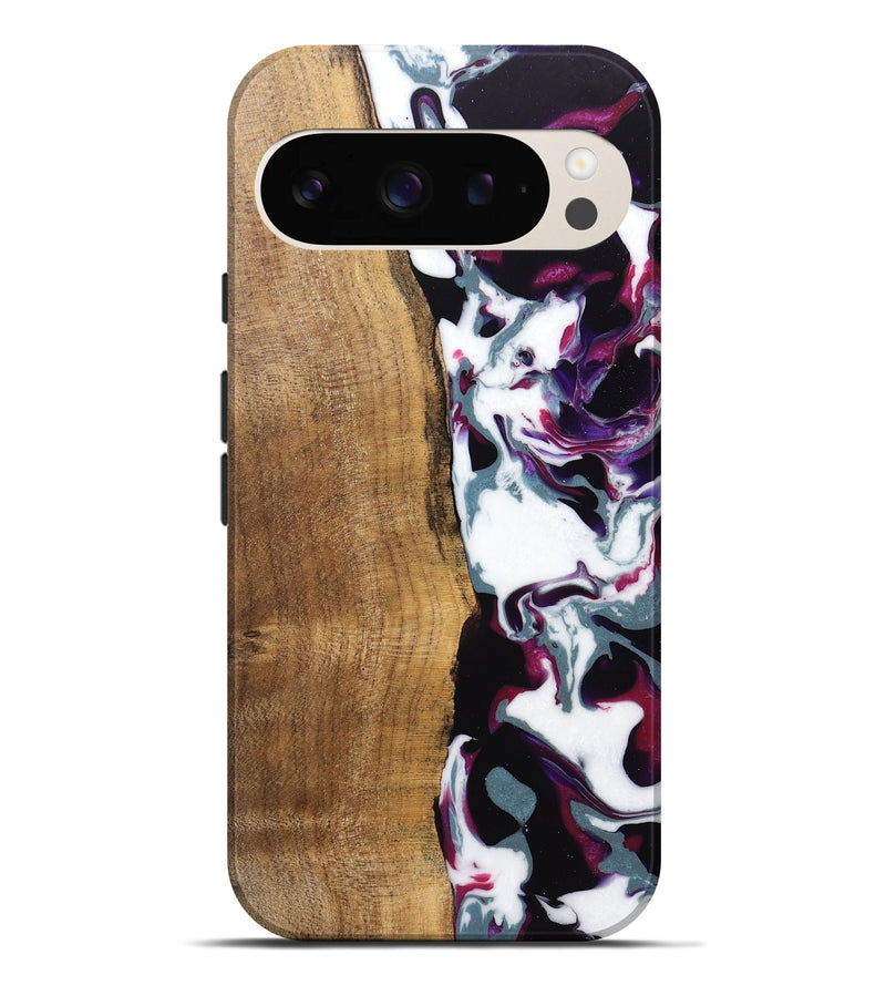 Pixel 9 Pro XL Wood Live Edge Phone Case - Retta (Purple, 745666)