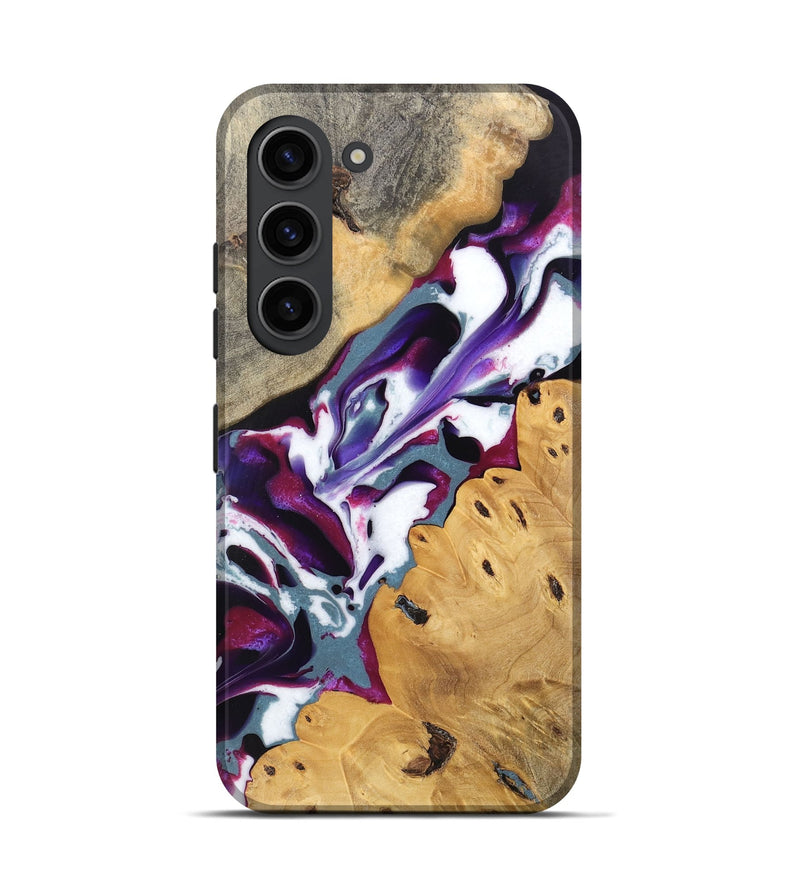 Galaxy S23 Wood Live Edge Phone Case - Naomi (Purple, 745667)