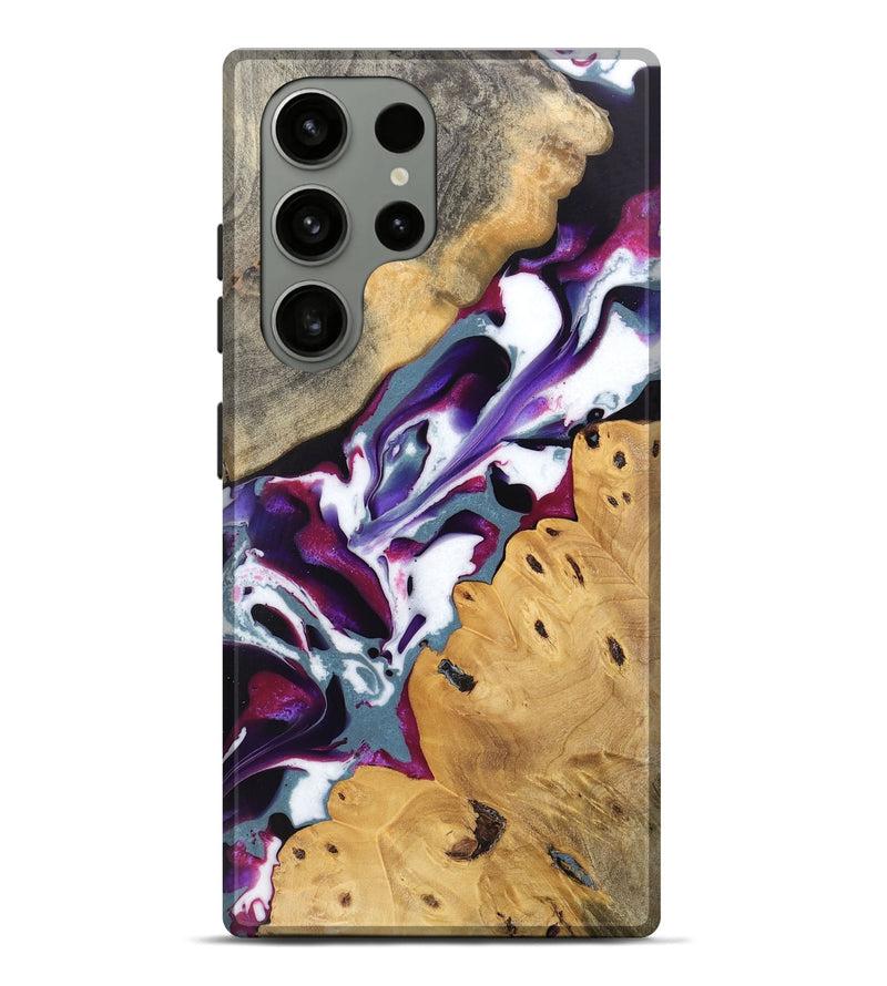 Galaxy S23 Ultra Wood Live Edge Phone Case - Naomi (Purple, 745667)