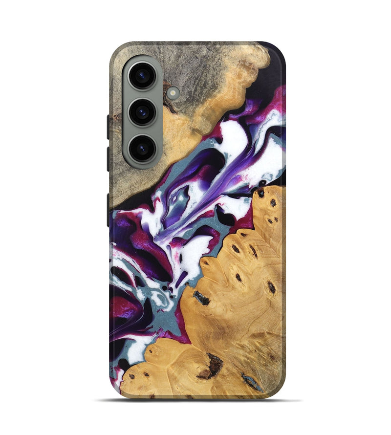 Galaxy S24 Wood Live Edge Phone Case - Naomi (Purple, 745667)