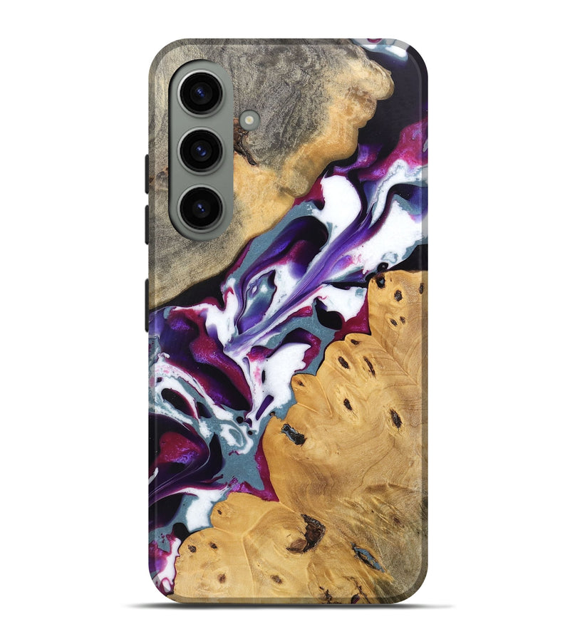 Galaxy S24 Plus Wood Live Edge Phone Case - Naomi (Purple, 745667)