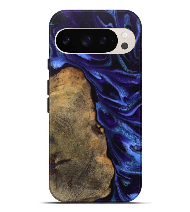 Pixel 9 Pro XL Wood Live Edge Phone Case - Cherry (Purple, 745670)