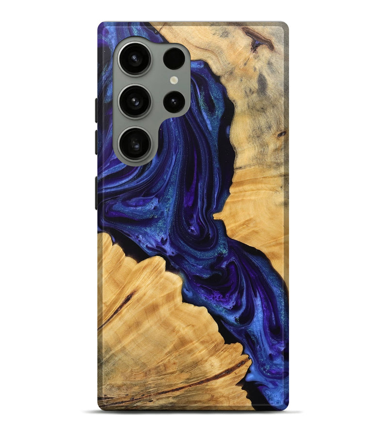 Galaxy S24 Ultra Wood Live Edge Phone Case - Laura (Purple, 745673)