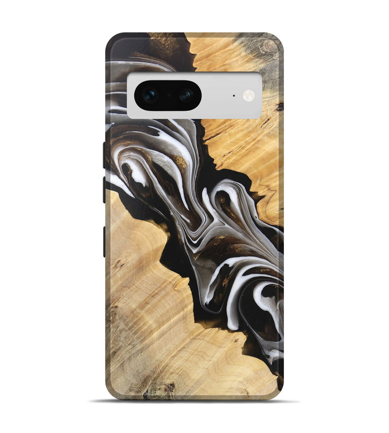 Pixel 7 Wood Live Edge Phone Case - Winston (Black & White, 745676)